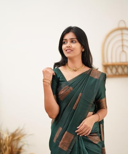 Image of Avantika Fashion Women's Kanjivaram Soft Silk Banarasi Sarees With Blouse Piece For Women