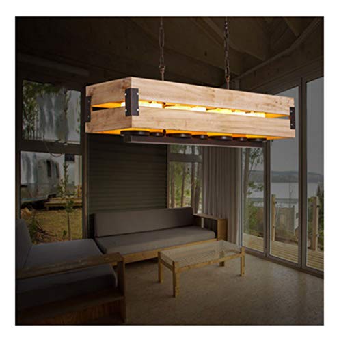 Preisvergleich Produktbild Generic Wohnzimmer Leuchtet Lampen-hölzerner heißer Topf-Restaurant-Leuchter Südostasien-pastorales Restaurant-rechteckiger Marmorkerzenständer-Leuchter Es ist EIN attraktives Kunstwerk