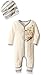 Burt's Bees Baby Unisex Organic Snap Front Convertible Foot Coverall and Slouchy Hat