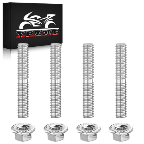 VPZMT Exhaust Studs Nuts for Harley Big Twin 1984-2015, Sportster XL 1986-2015, Replaces#16715-83