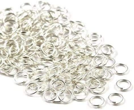 100 x Silver Superior Super Strong Metal Jump Rings Jewellery Making Findings - UK Seller (Silver 5mm x 1mm)