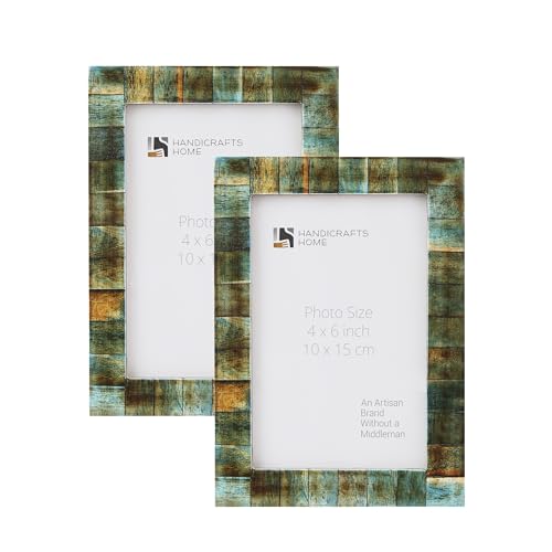 Handicrafts Home MUQEEM & BROTHERS (M&B) 4X6 Picture Frames Pack Of 2 cover