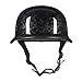 Crown Racing Half Motorcycle Helmets, German Style Open Face Retro Helmet Adult DOT Approved, Forged Pattern