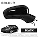 Passenger Side Mirror Compatible with Ford Fusion 2016-2022 with Power Glass,Right Side View Mirrors Replacement#FS7Z-17682-B Black