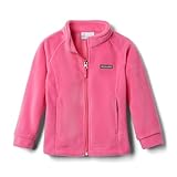Columbia Girls' Big Benton Springs Fleece Jacket, Pink Ice, Small