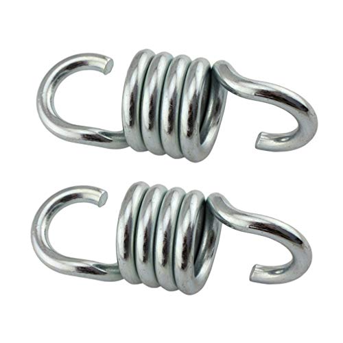 Hemoton 2 PCS chair spring hooks heavy hammock spring porch swing kit Punch Bag Springs extension spring Hammock Chair Spring Hold up Hanger Ceiling Mount Spring outdoor chair bagged