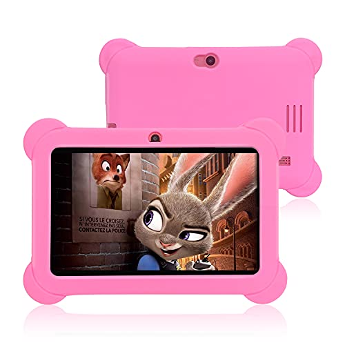 Zeepad 7Inch Kids Android Tablet 16Gb Hard Drive 1Gb Ram Wi-Fi Camera Bluetooth Play Store Apps Games (Pink) #TOP26