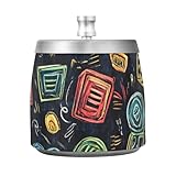 Cendrier portable avec couvercle : il est à la fois coupe-vent et imperméable, peut également cacher les mégots de cigarettes disgracieux, réduire les odeurs et garder la table propre.