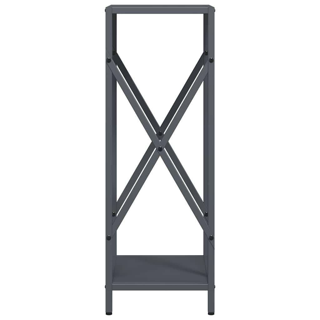 Étagère à bois de chauffage en acier laminé à froid pour un séchage ultérieur - Étagère stable pour bûches de bois anthracite avec les dimensions 34 x 25 x 70 cm