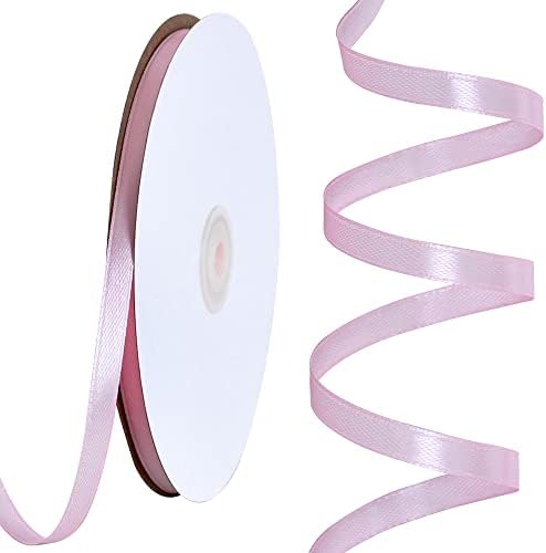 TONIFUL 1-1/2 Inch (40mm) x 100 Yards White Wide Satin Ribbon Solid Fabric Ribbon for Gift Wrapping Chair Sash Valentine's Day Wedding Birthday Party Decoration Hair Floral Craft Sewing