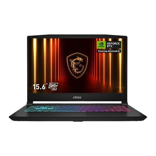 MSI Katana 15 15.6 16:9 QHD IPS panel 165Hz Refresh rate Intel Core i7-14650HX RTX 5070 16GB 1TB SSD Windows 11 Home Advanced - Black