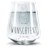 Mr. & Mrs. Panda Glas mit Namen Pinguin Diät - Personalisierte Geschenke, Abnehmen...
