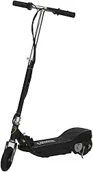 Patinete Elétrico Infantil Dobrável Recarregável, Scooter Motorizado Preto e Cinza, 95x75x37cm