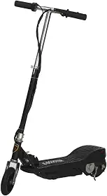 Patinete Elétrico Infantil Dobrável Recarregável, Scooter Motorizado Preto e Cinza, 95x75x37cm