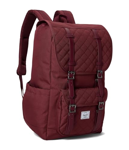 Image of Herschel Supply Co. Unisex Herschel Little America Backpack Oxblood Red Quilted One Size