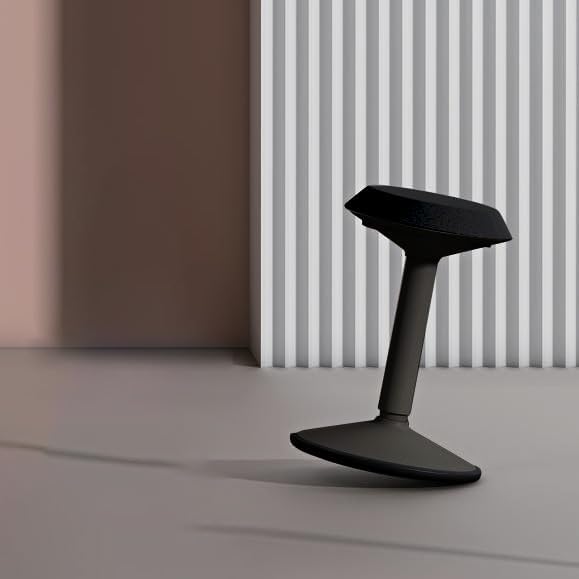 Miniatura 2 de Kore Design - Taburete tambaleante para escritorios de pie, silla ergonómica para adultos y niños, perfecto para asientos en el aula, asiento cónico