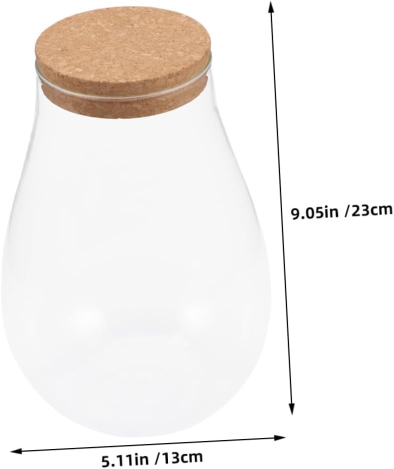 YARNOW DIY Micro Landscape Bottle Glass Air Planter Decorative Bottle for Room