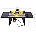 Electric Benchtop Router Table, Heavy-Duty Woodworking Tool with Steel Stands & Aluminum Milled Table, Workbench for Precision Woodworking Tasks