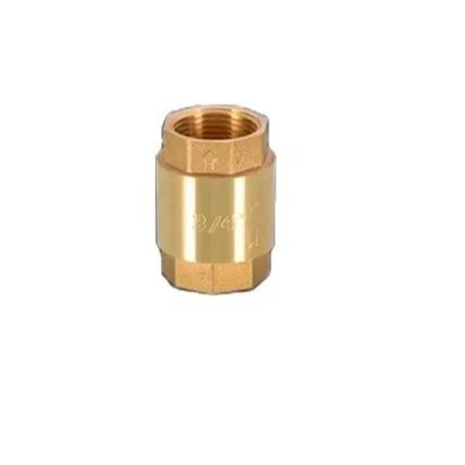 1Piece Brass 1-Way Swing Check Valve Backflow Prevention Non Return(VerticalFemaleFemale,1")