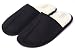 KushyShoo Men's Slip-on Indoor Outdoor Scuff Fluff Slippers