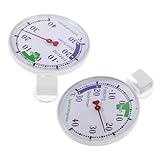 BESTOYARD 2Stücke Kühlschrankthermometer Temperaturüberwachungsmessgeräte mit Lesbarem Display Präzise Temperaturmessung für Kühlschrank und Gefrierschrank