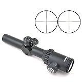 Visionking Rifle Scope 1-8x24 Riflescope for Zoom Mil-Dot Reticle Tactical Shooting & Hunting (Round