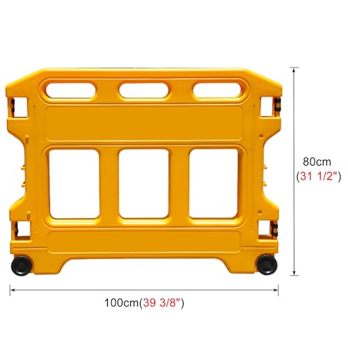 Barrière sécurisée extensible Ber de 0,8 m avec roues pour zones restreintes - 8