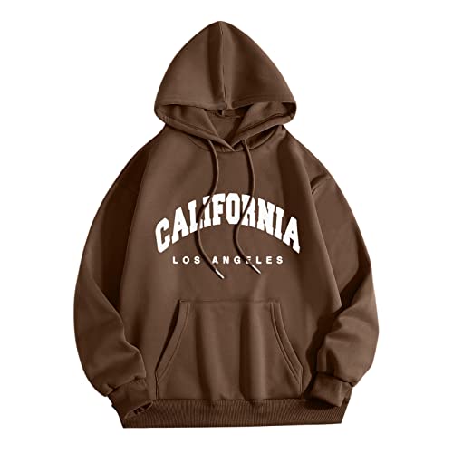 Generisch Sudadera con capucha para hombre Sudadera Cuello con capucha Manga larga Sudadera Tops Chaqueta con capucha Chaquetas con capucha Baratos Compra Online, café, XXL