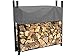 Produktbild GRASEKAMP Qualität seit 1972 Metall Kaminholzregal 120 x 25 x 120 cm 0,5 RM mit Schutzhülle Grau Holzregal Kaminholzunterstand Stapelhilfe