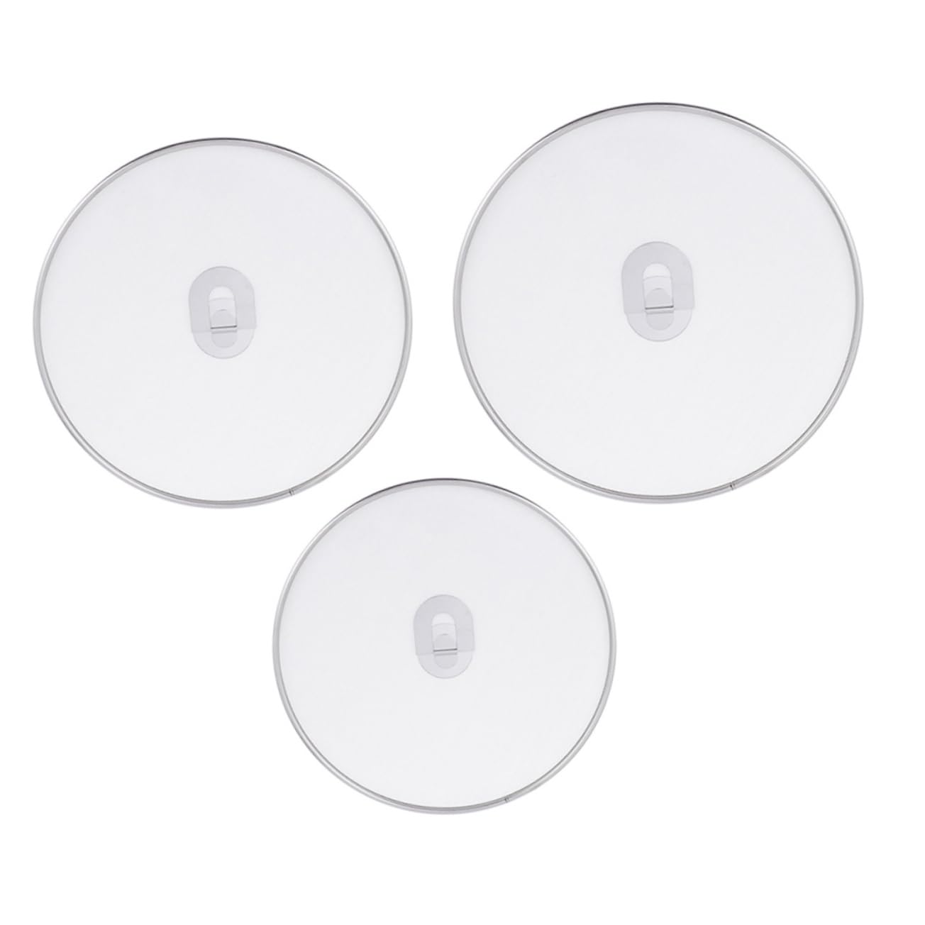 SOLUSTRE 3pcs Stainless Steel Splatter Screen Oil Proofing Lid Guards for Frying Pan Heat and Moisture Retention for Safe Cooking