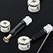 3-in- Furniture Cam Connector Kit: Eccentric Bolt System with Zinc Alloy Cam, Metal-Plastic Pin & Pre-Inserted Plastic Nut for 16mm Panels, Quick Release Furniture Hardware