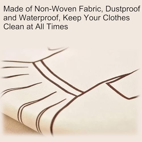 Garment Bags Lightweight Suit Bags Bulk with Zipper for Dress Jacket Coat Uniform Shirt Closet Travel Storage Dust Prevention Clothes Cover(55x85cm/22x34in)4