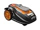 WORX WG757E Landroid Rasen Mähroboter M800i bis 800 M2, App Programmierung, Multi-Zonen, schwarz-orange, 56 W, 240 V