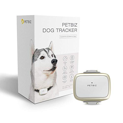 Petbiz G1-Us Gps Pet Tracker, Real-Time Dog/Cat Locator & Activity Monitor, 30 Days Ultra Long-Lasting Battery Lightweight Waterproof Pet Finder (White) #TOP1