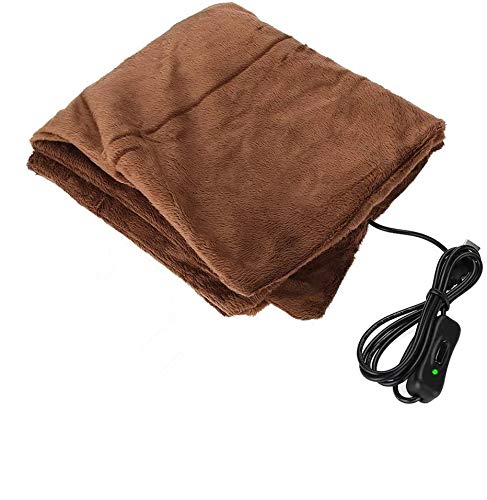 Elektrisch beheizte Decke, USB-Heizdecke Premium Super Soft Flanell Winter Warm Heizung Matratze Heimauflage Digital Control Comfort Underblanket(45 *