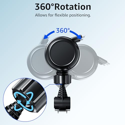 Superlit 3-in-1 Retractable Backseat Car Charger – Headrest Mount Charging Station for Uber, Lyft and Rideshare Drivers, Fast Multi USB Charging Device for Passengers Compatible with All Phones - Thumbnail 7