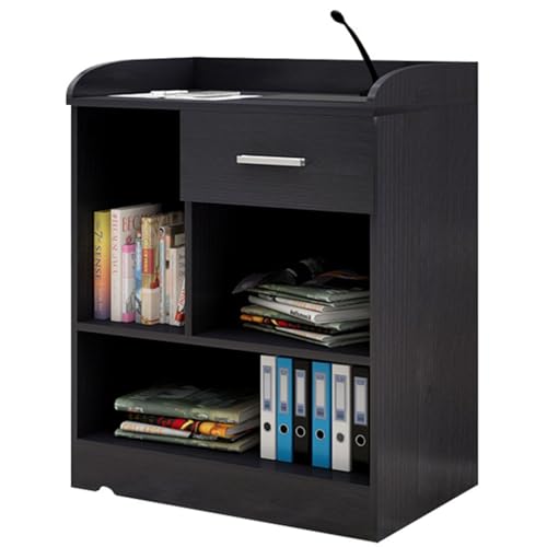 WZYPZFCL Podium, Wooden Podium Stand for Lectures, Church Pulpit, Office Multimedia Presentation, Teacher's Conference Table, Retail Cash Register Reception Desk, Debate & Speech Platform