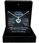 To My Soulmate Necklace for Women - Birthday, Valentine's, Anniversary, Christmas Gift for Her