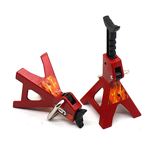 2Pcs Rc Car Scale Jack Stands For Axial Scx10 Wraith Trx4 D90 Cc01 Rc Truck Crawlers #TOP1