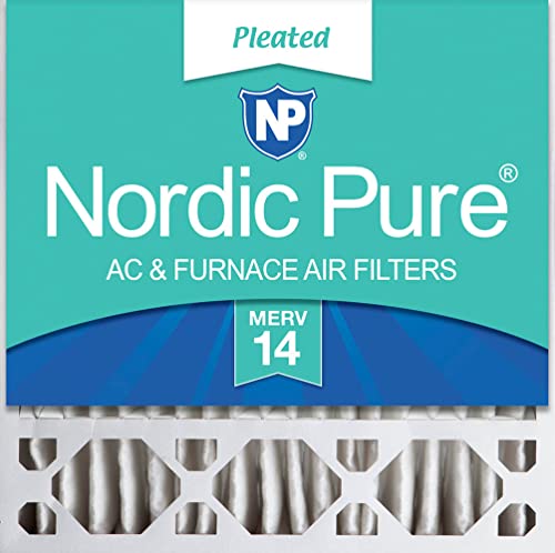 Image of Nordic Pure 20x20x5 Honeywell /Lennox Replacement MERV 14 Air Filter 1 Pack | Actual Size: 19 5 /8 x 19 7 /8 x 4 3 /8 Made in USA, Pro Strength HVAC Filtration, Fine Particles, Dust, Pollen & Pet Dander