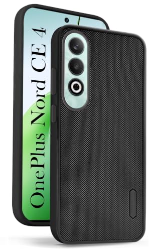Image of Jkobi Rubberised Back Cover Case for Oneplus Nord CE 4 (Textured Grip Design | Micro-Fiber Cloth Inside | Slim and Light Weight | Soft Touch and Feel)