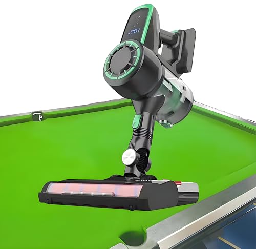 240W Cordless Electric Billiard Table Cloth Cleaner, Handheld Vacuum with 22kPa Suction, Intelligent Dust Removal Sensor, Perfect for Billiard Cloth Maintenance - Blue