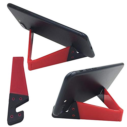 Set Of 10 Pocket-Sized Plastic V Model Cellphone Stand, Universal Foldable Portable Smartphone Mobile Phone Vertical And Horizontal Mount Desktop Holder Cradle Compatible With Ipads,Tablets,E-Reader #TOP2