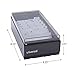 Universal Business Card File, Holds 600 2 X 3.5 Cards, 4.25 X 8.25 X 2.5, Metal/Plastic, Black
