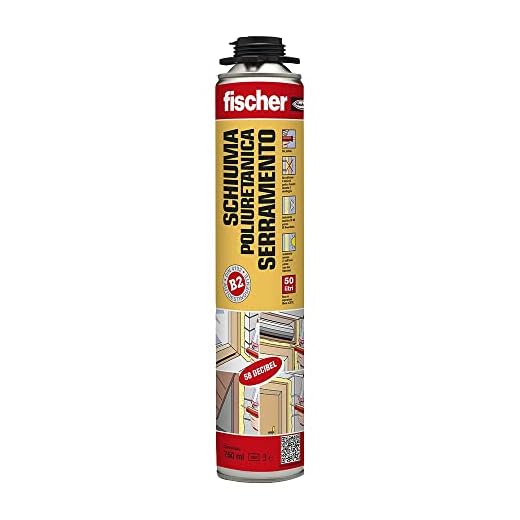 Fischer PUP W 750 Schiuma Poliuretanica Serramenti per Pistola, per la Posa di Telai e Finestre, 71043