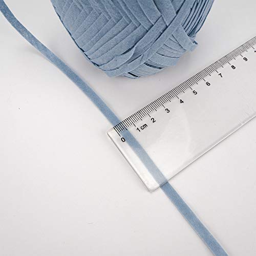 Image of NICEEC 3 Skeins Kraft Paper Yarn 474yds /5.3oz - Light Blue | Crochet & Knit, DIY Project Starter Kit,Handbag,Sun Hat,Shoes, Shopper Bag