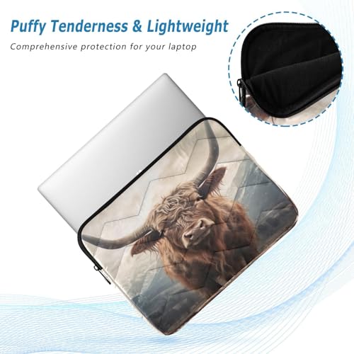 Funda para portátil Highland Cow para laptops 13-14 pulgadas miniatura 5
