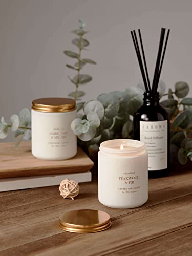 Olorvela Candles For Men Candles For Home Scented Scented Candles Gifts For Women And Men 8Oz, 50Hr Burn Time, Dark Rose & Myrrh Candle All Natural Soy Candles #TOP4