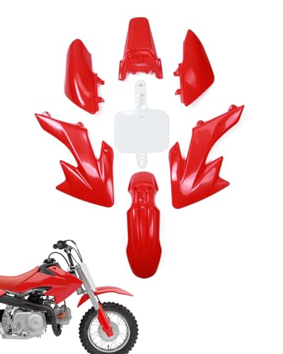 ➤ Montaggio: il kit di carenatura per parafango in plastica ABS può essere adatto per Honda XR50 CRF50 110 cc 125 cc Dirt Pit Bike