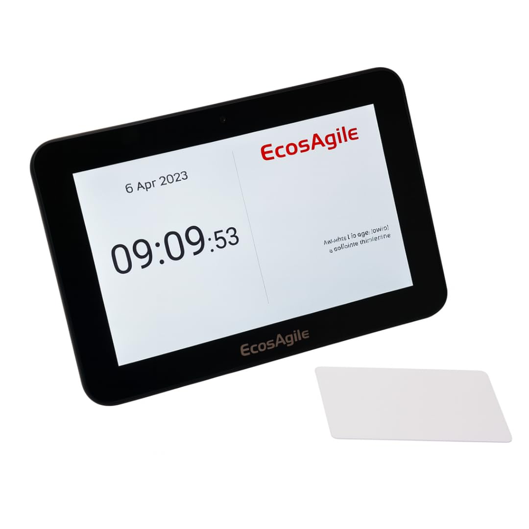 Timbra cartellini wifi e SIM 4G LTE dotato di 15 badge NFC assegnati ai lavoratori. Software Rilevazione Presenze con elaborazione Cartellino incluso